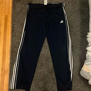 Blue Adidas track pants
